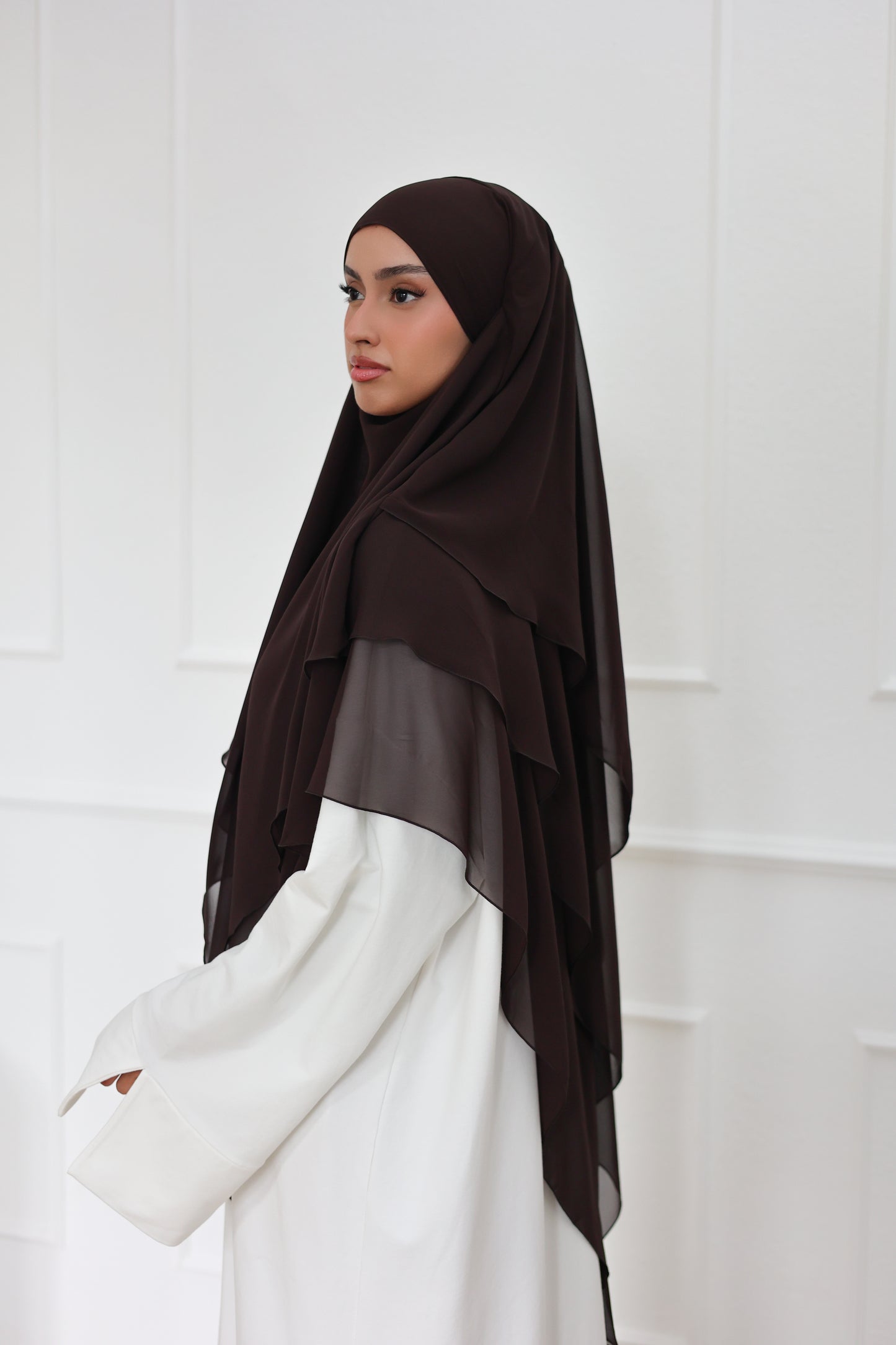 Chiffon Khimar ESPRESSO
