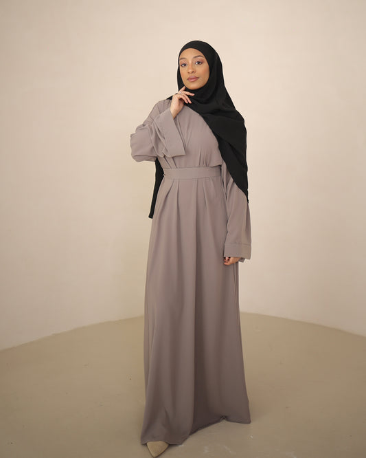 Abaya basique taupe