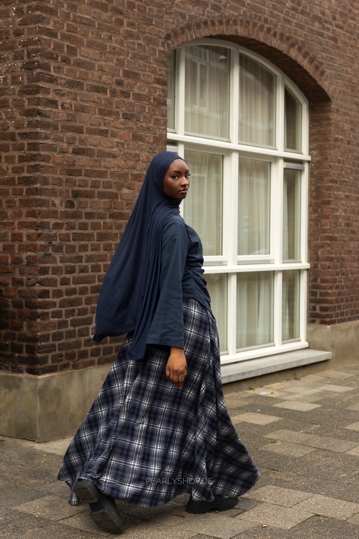 Plaid Skirt BLUE
