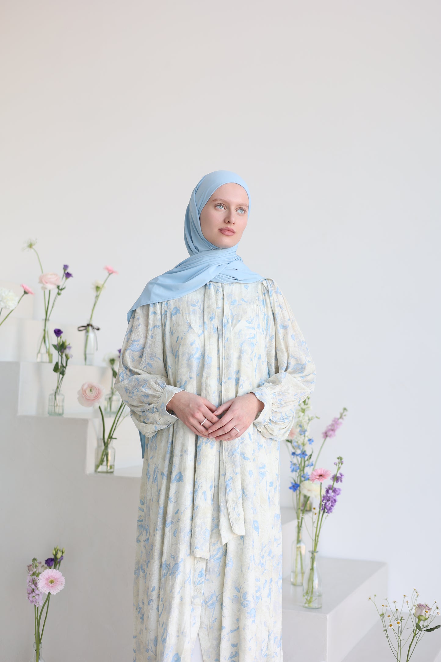 Aquarell Dress CORNFLOWER