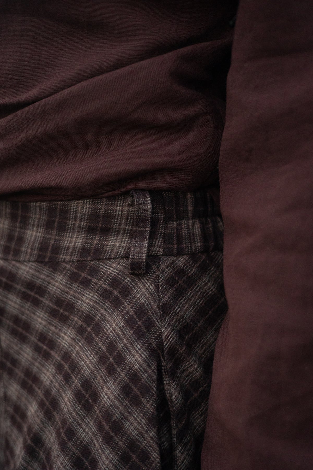Plaid Skirt BROWN