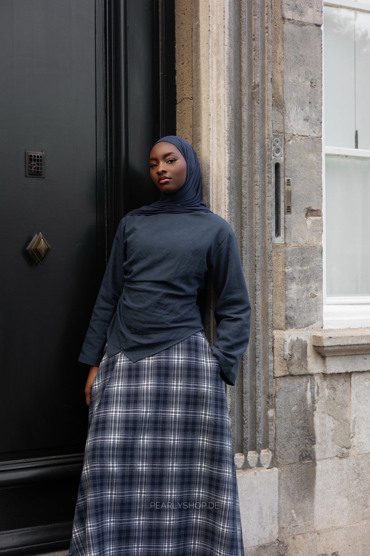 Plaid Skirt BLUE