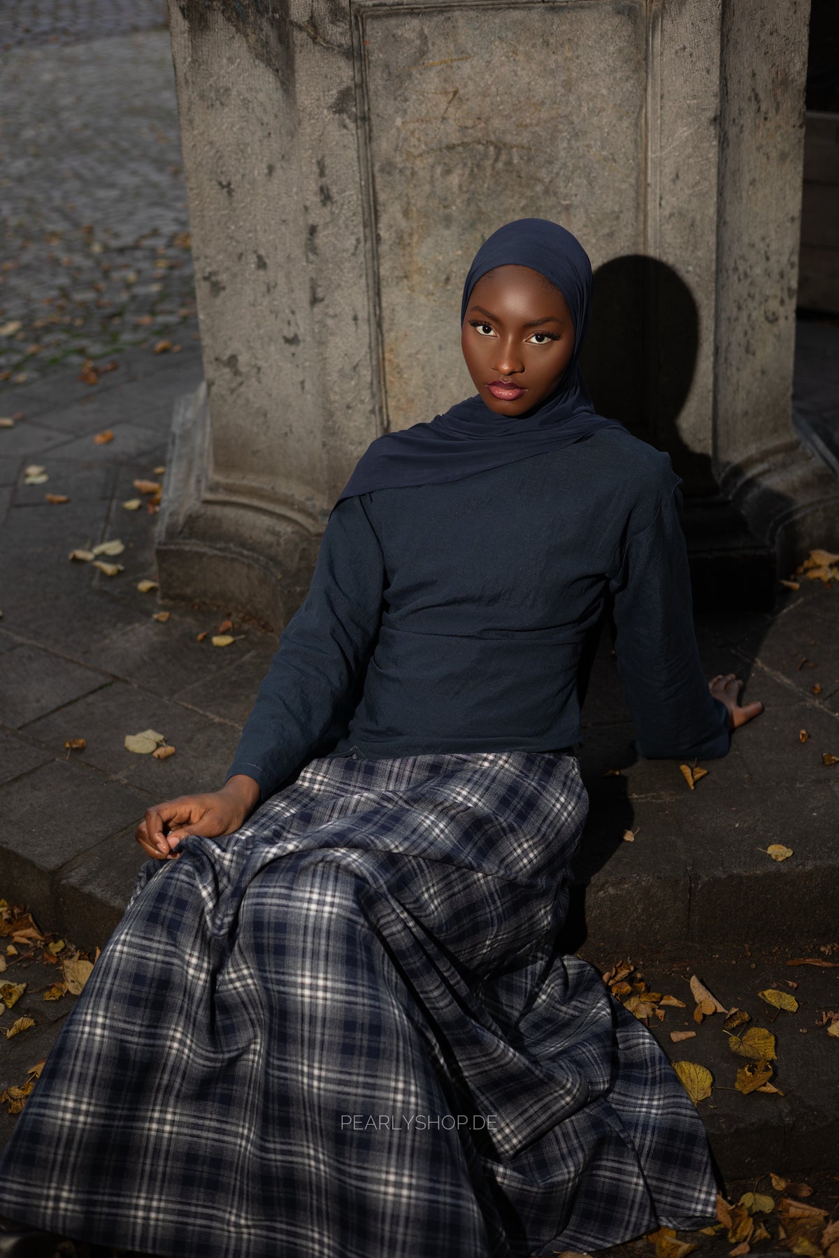 Plaid Skirt BLUE