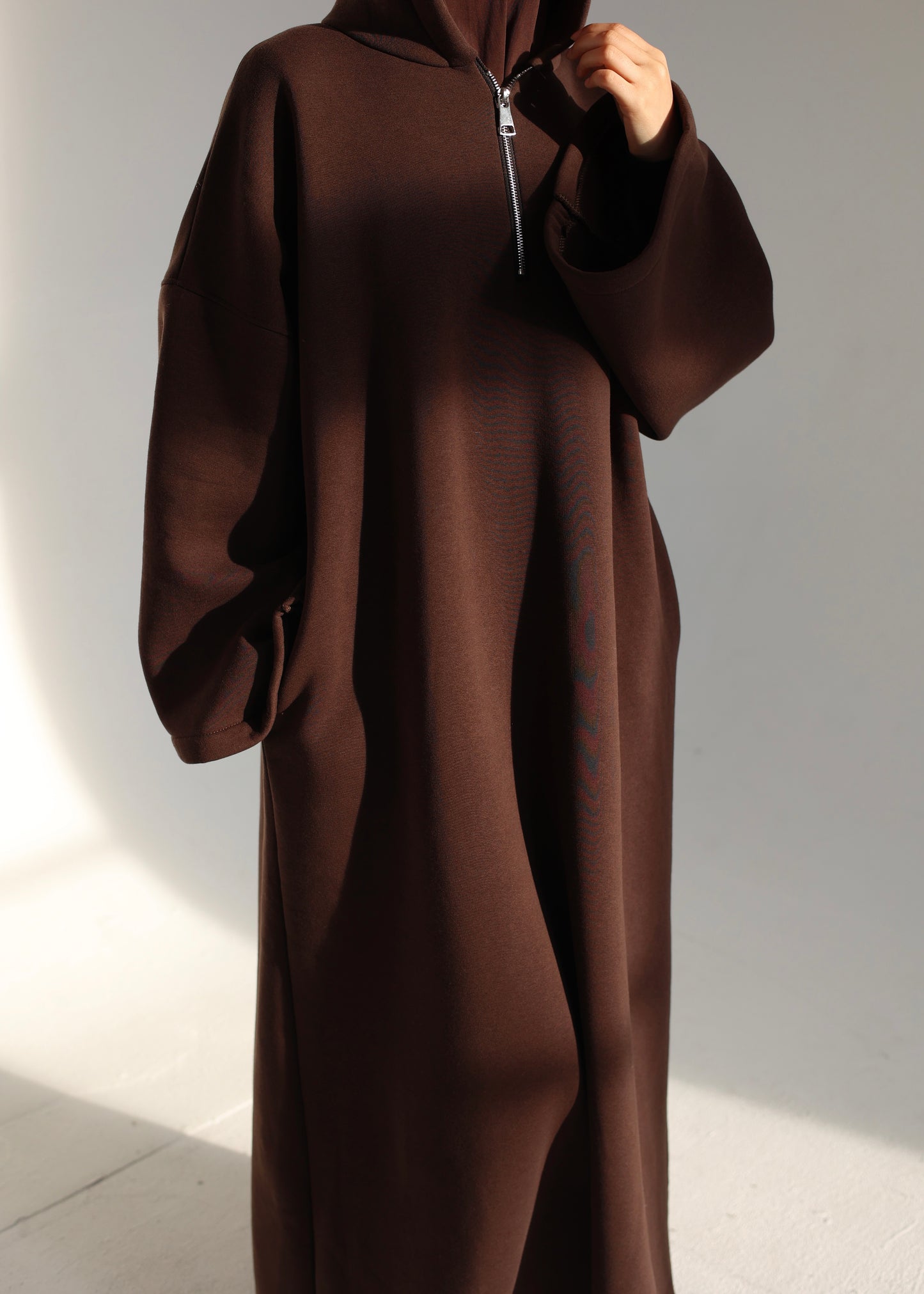 Hoodie Dress CHOCOLATE