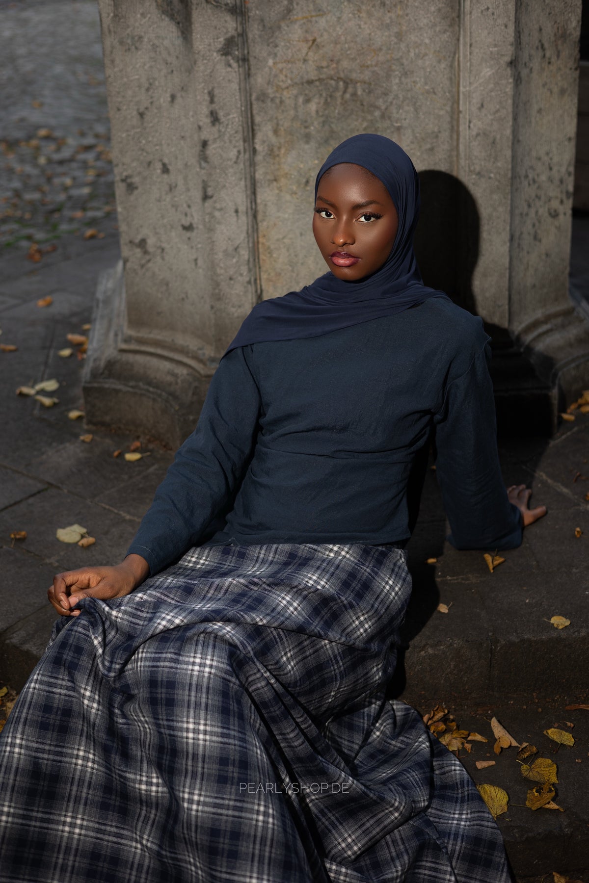 Plaid Skirt BLUE