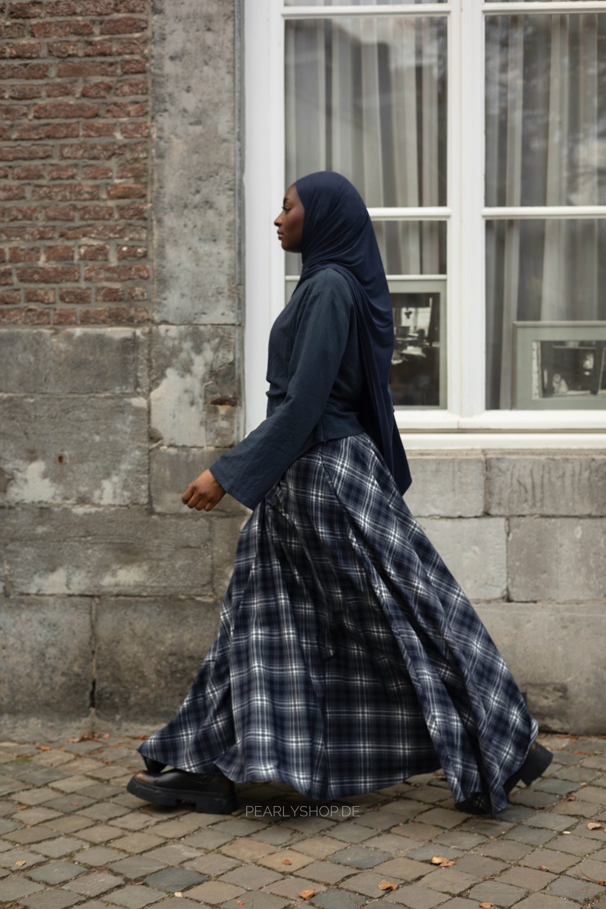 Plaid Skirt BLUE
