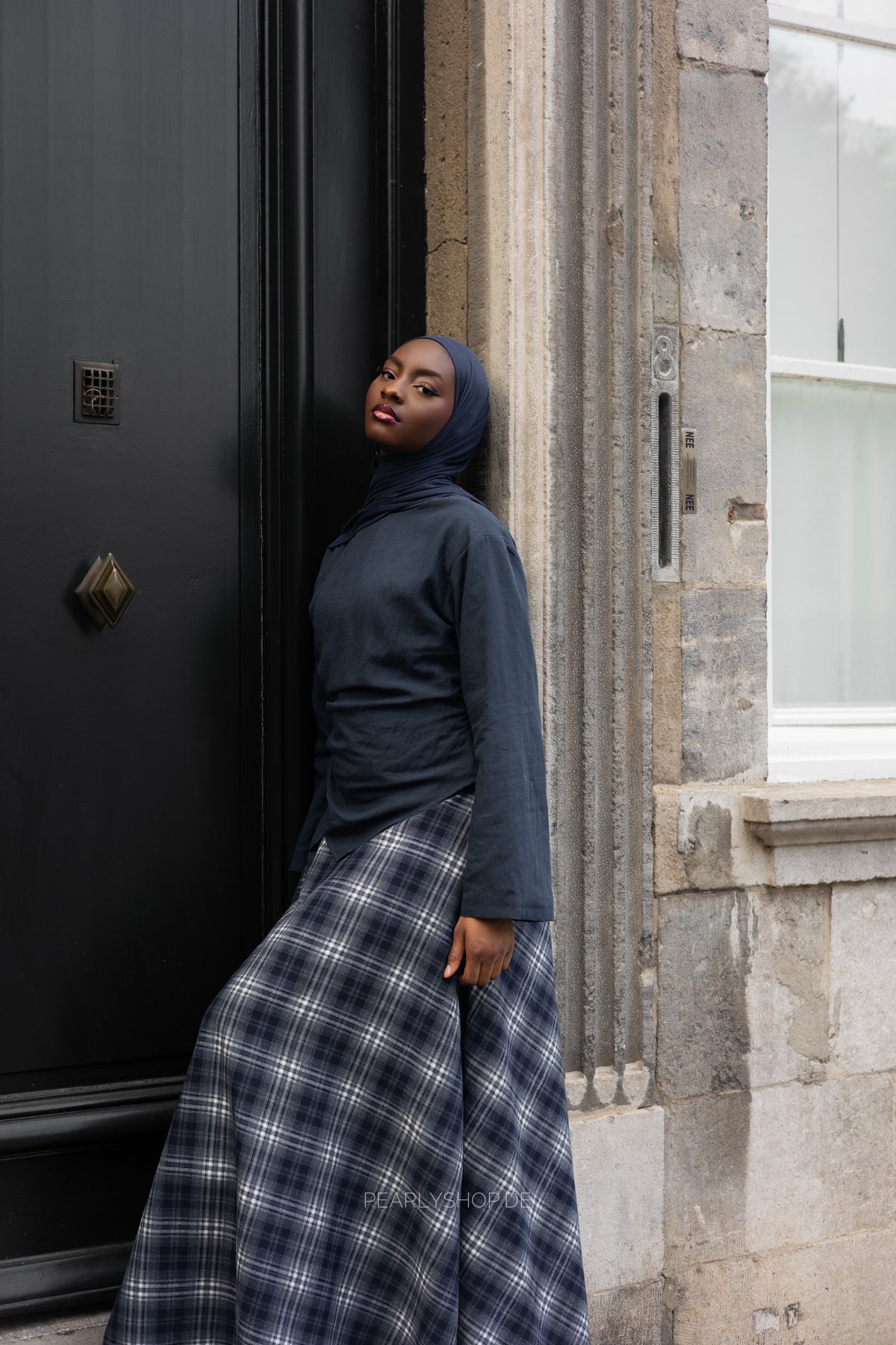 Plaid Skirt BLUE