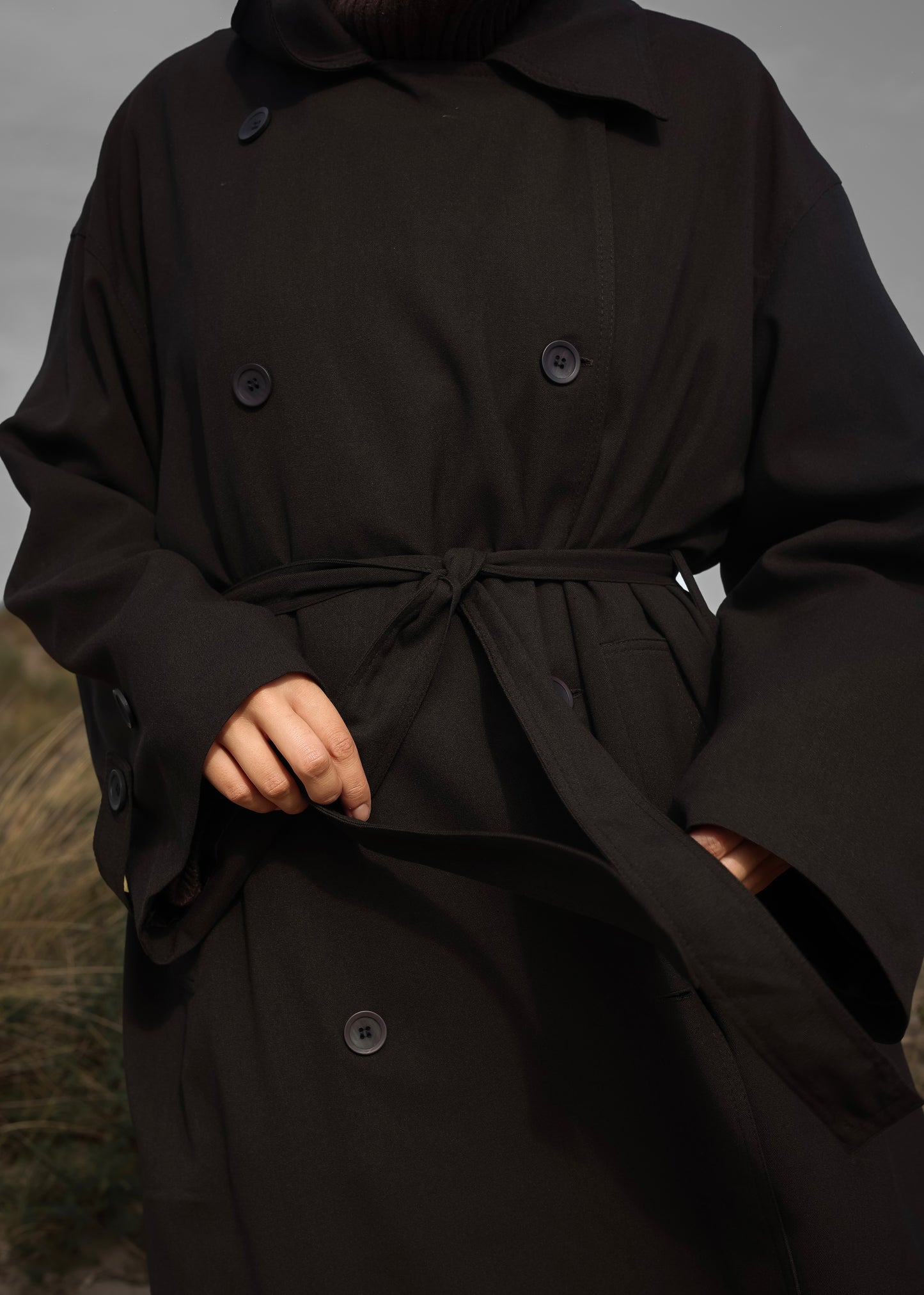 PEARLY STUDIO Trenchcoat DARK BROWN
