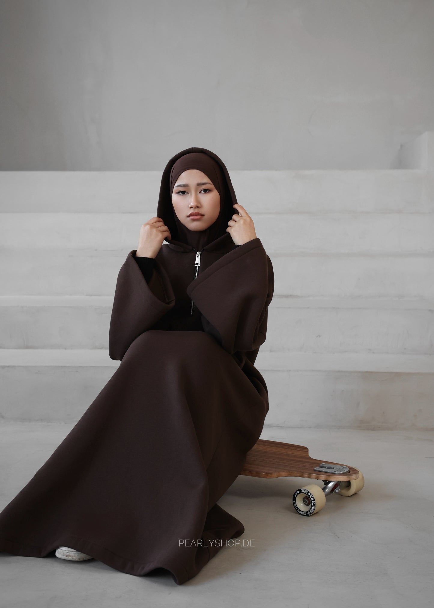 Hoodie Dress CHOCOLATE