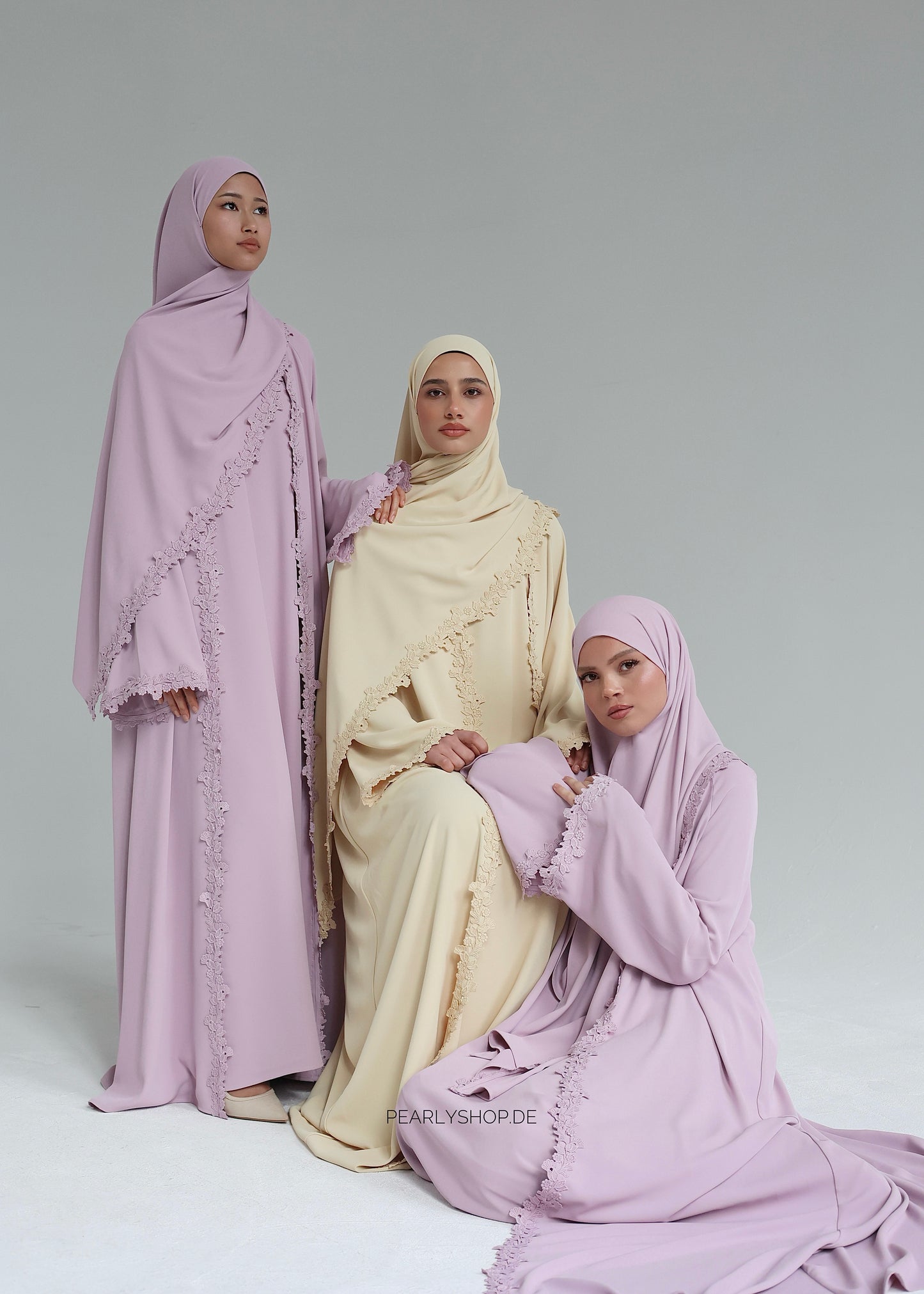 Abaya DUA Butter Yellow