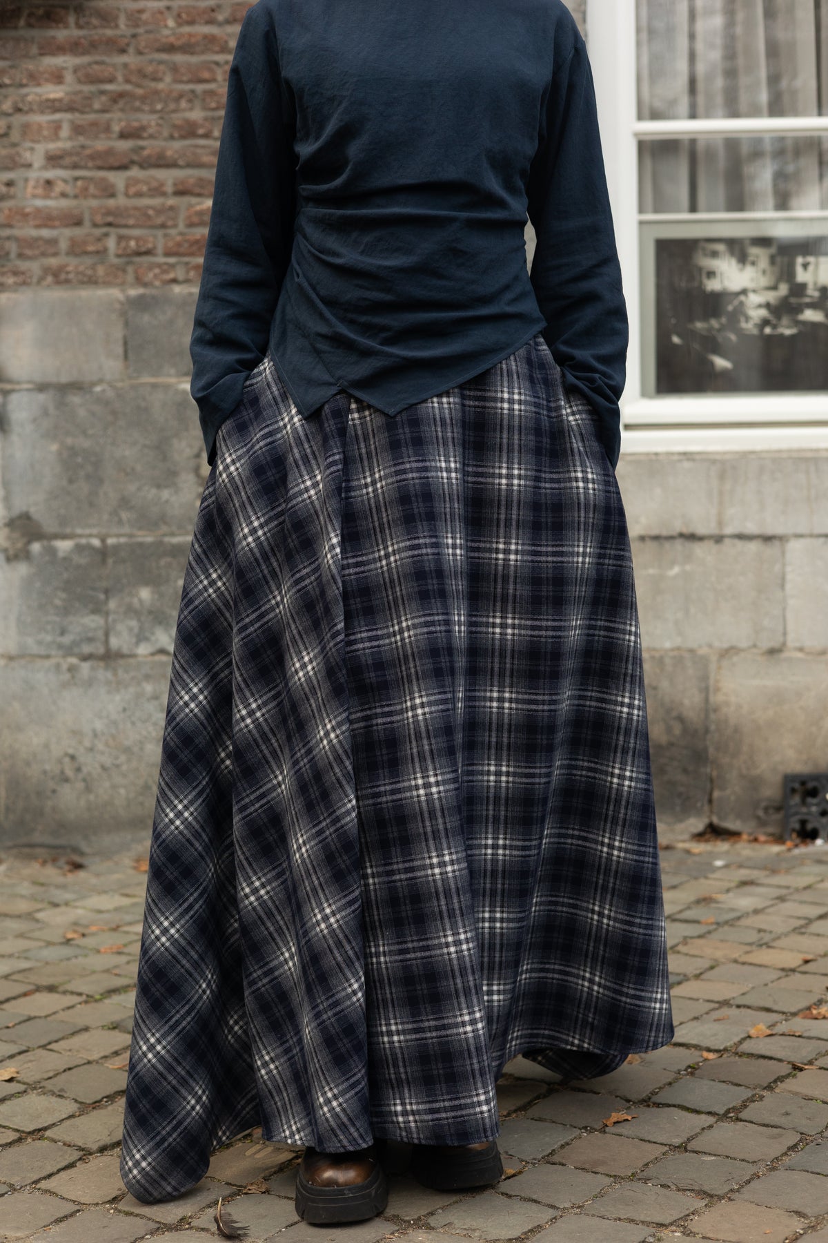 Plaid Skirt BLUE