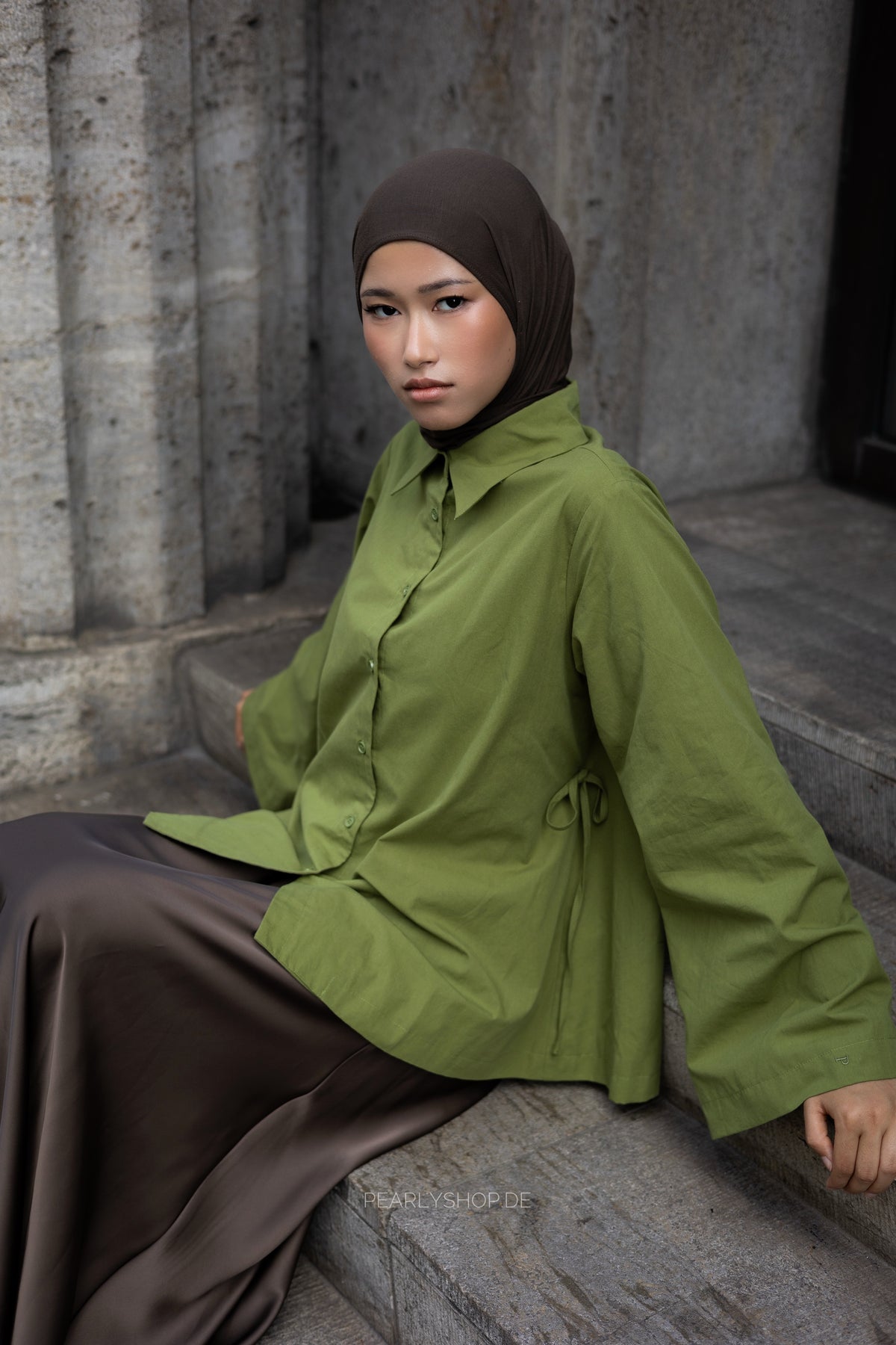COTTON Blouse PESTO