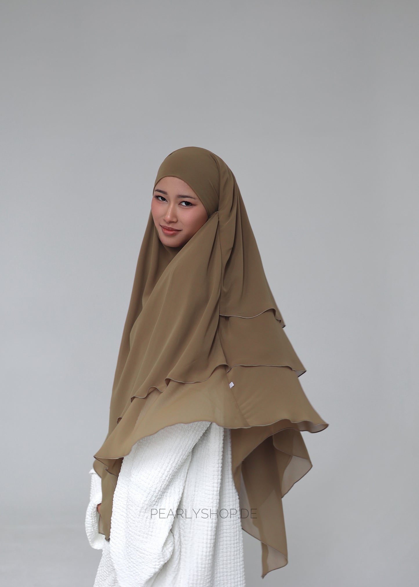 Chiffon Khimar OLIVE