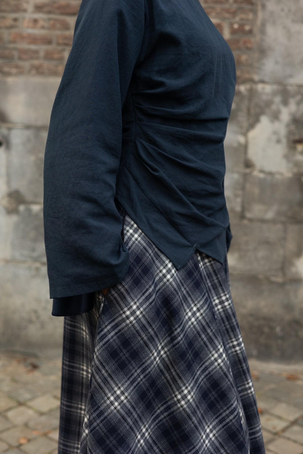 Plaid Skirt BLUE