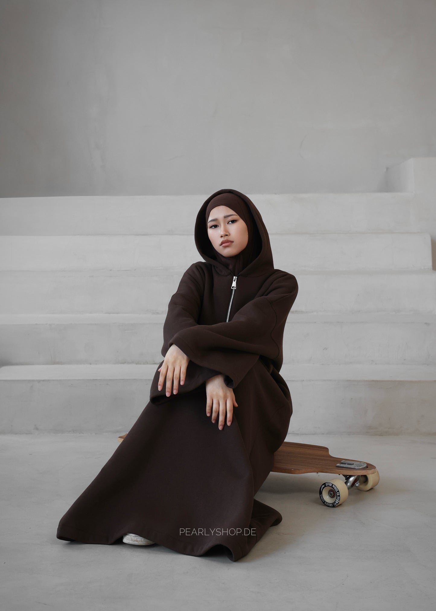 Hoodie Dress CHOCOLATE