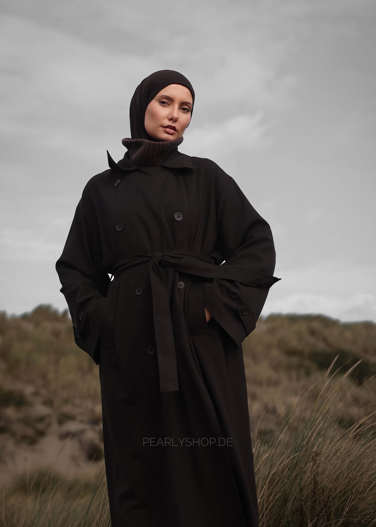 PEARLY STUDIO Trenchcoat DARK BROWN