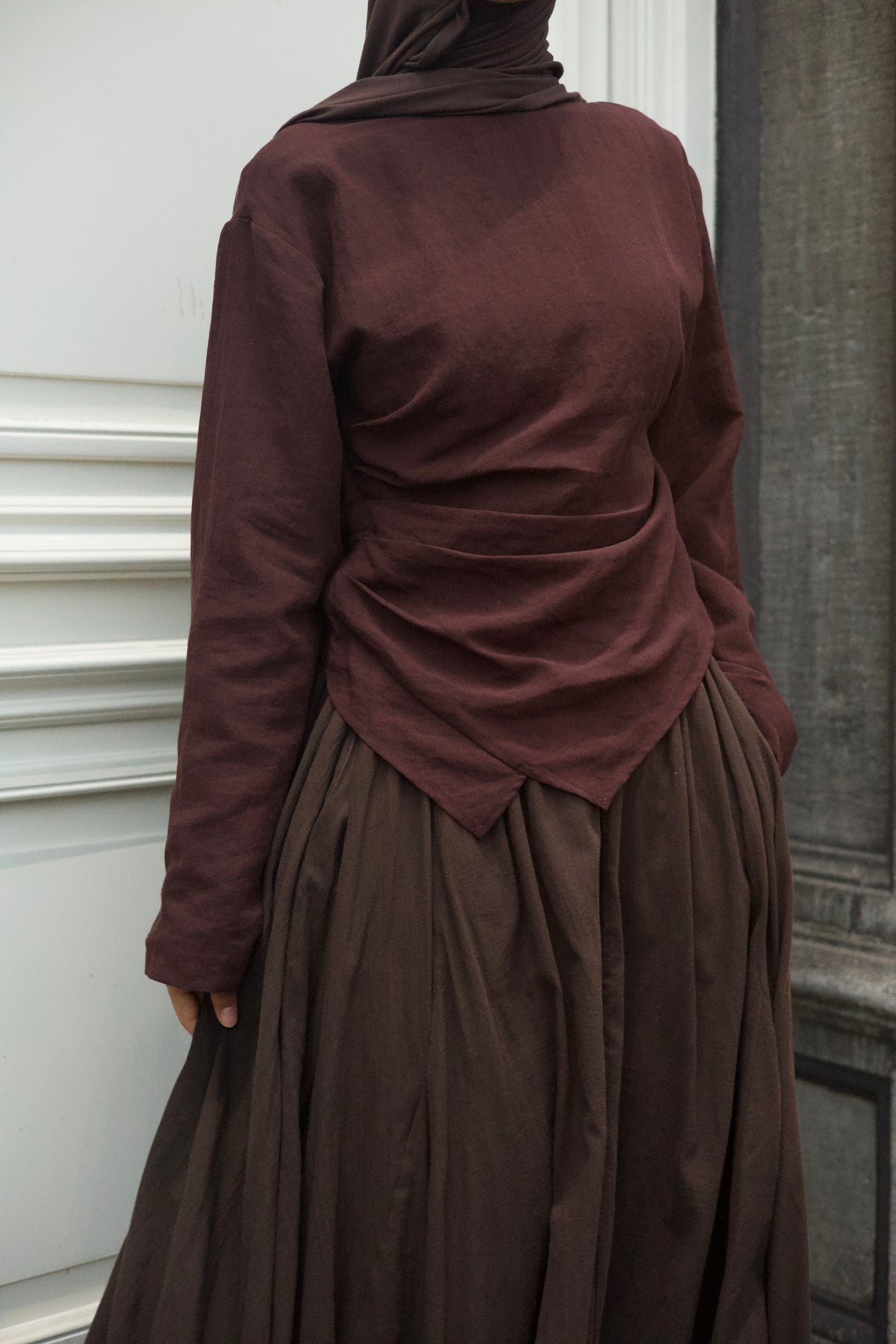 COTTON Skirt Brown