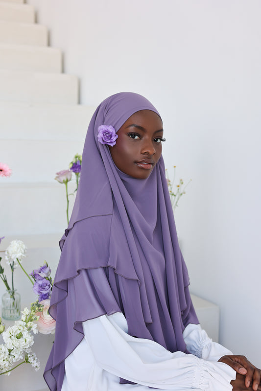 Chiffon Khimar LAVENDER