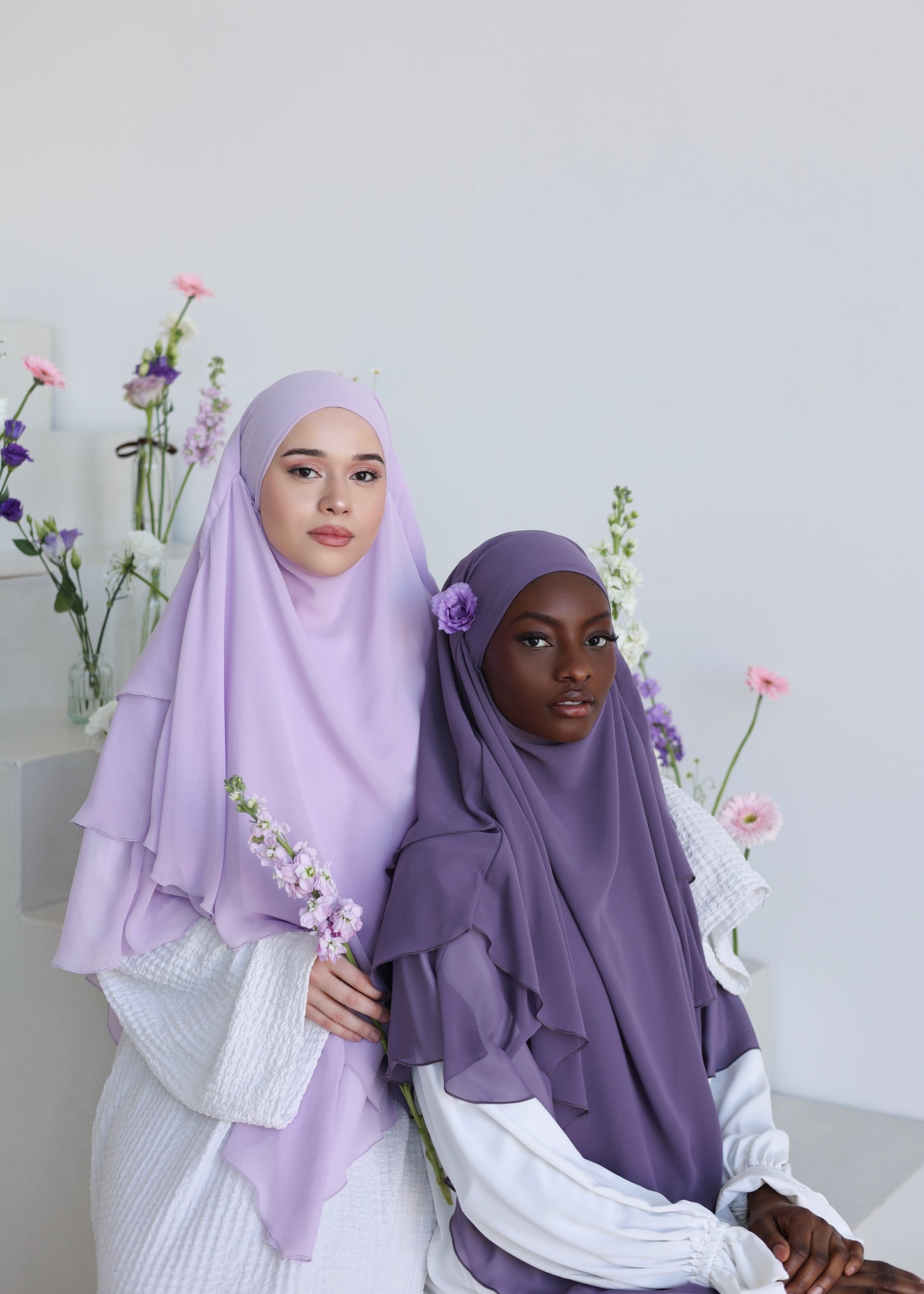 Chiffon Khimar LILAC