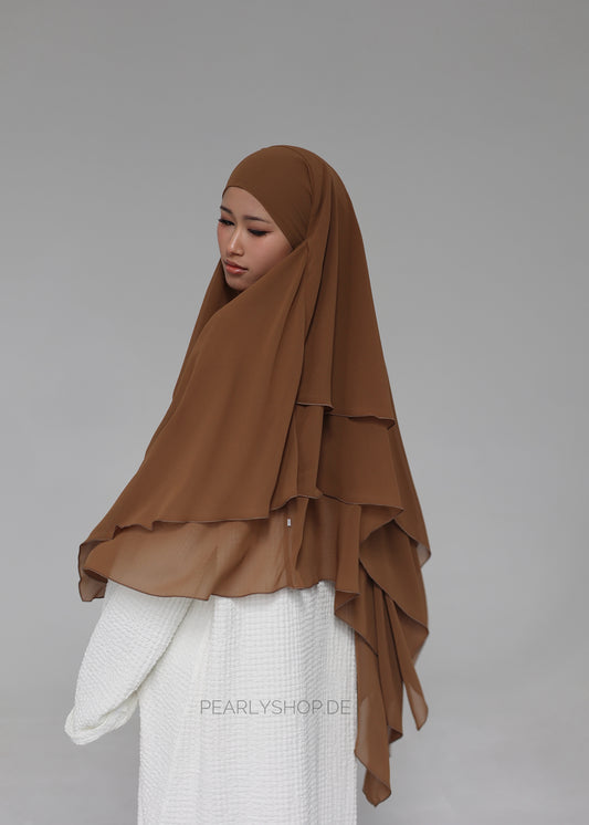 Chiffon Khimar TOFFEE
