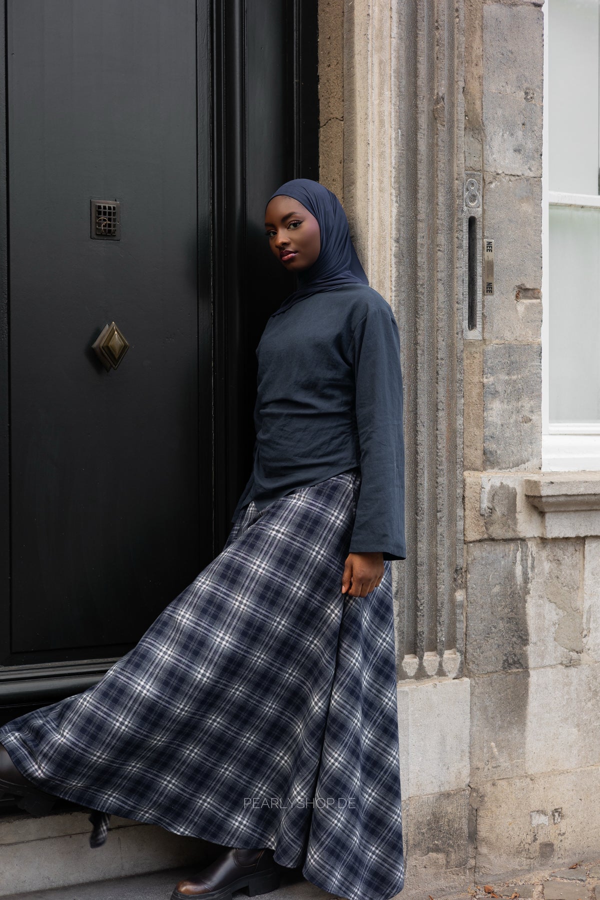 Plaid Skirt BLUE