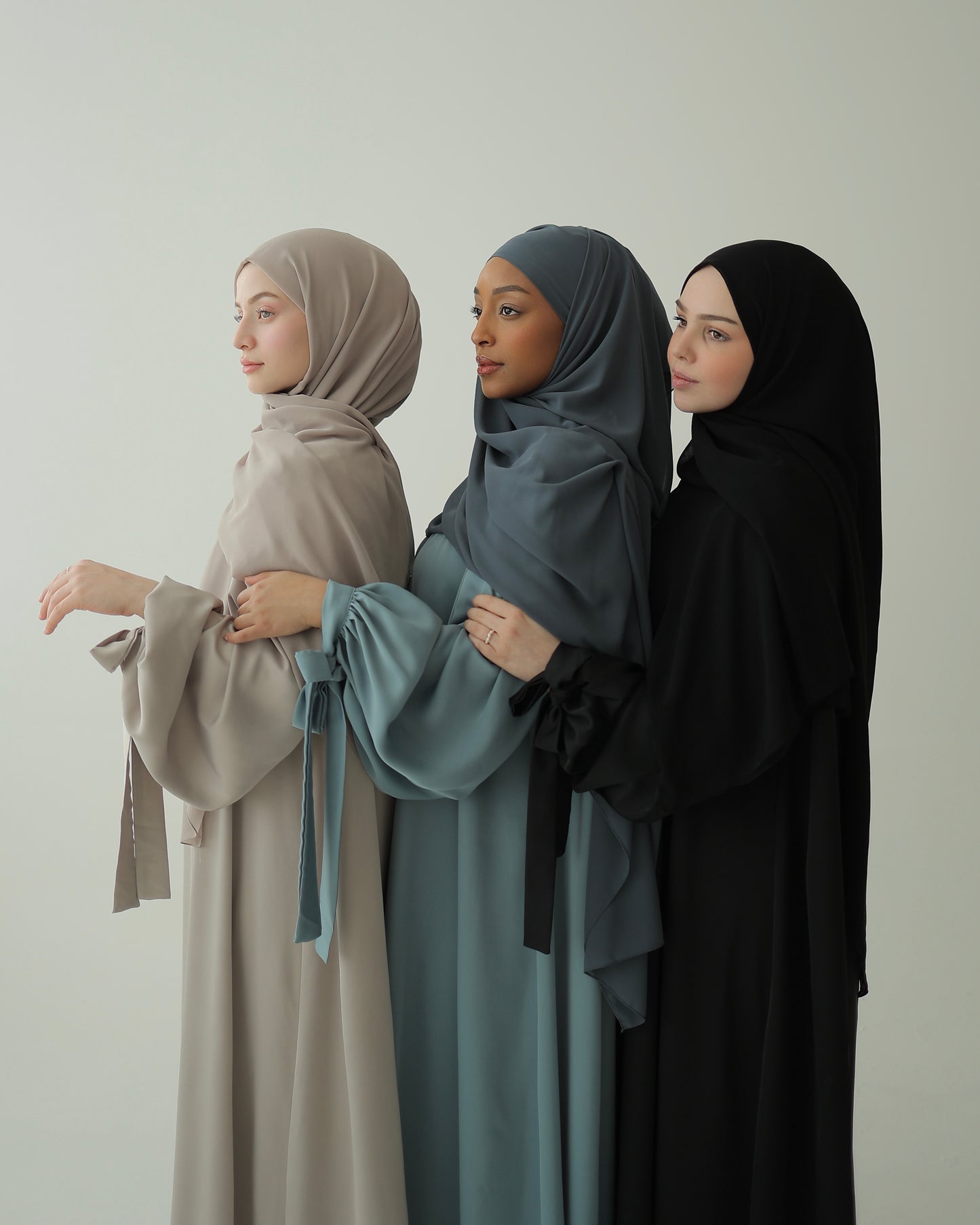 Satin Abaya PEARL (ohne Gürtel)