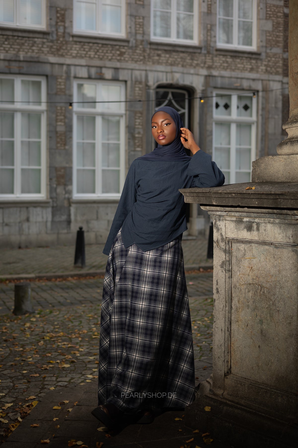 Plaid Skirt BLUE