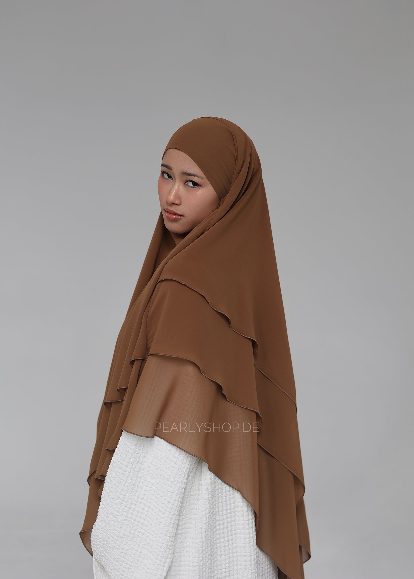 Chiffon Khimar TOFFEE