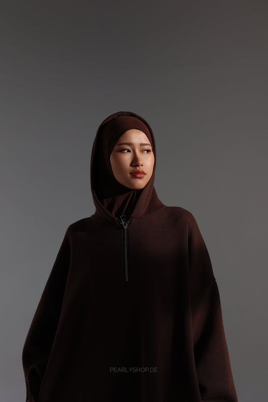 Hoodie Dress CHOCOLATE