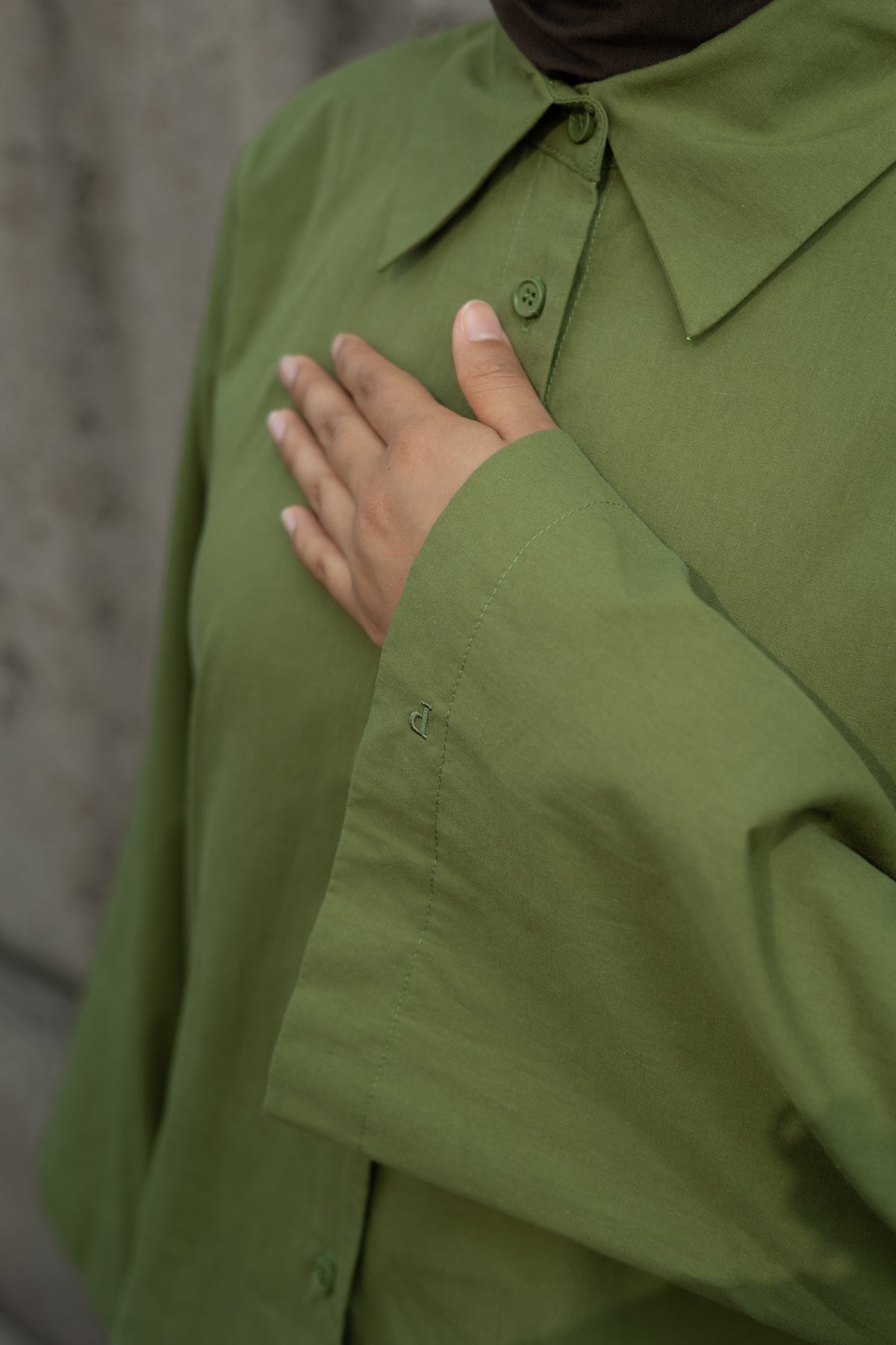 COTTON Blouse PESTO