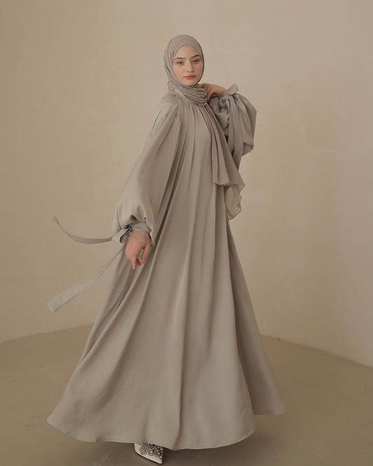 Satin Abaya PEARL (ohne Gürtel)