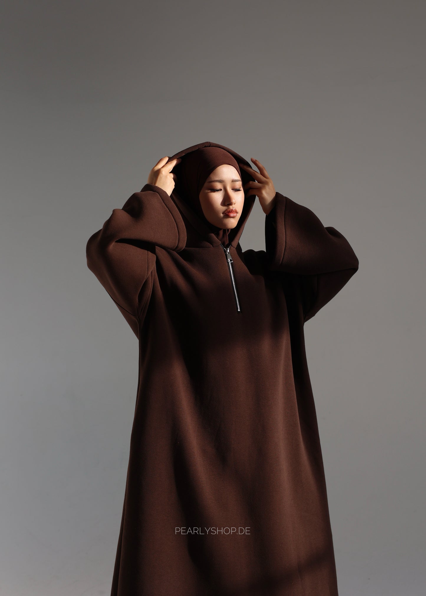 Hoodie Dress CHOCOLATE