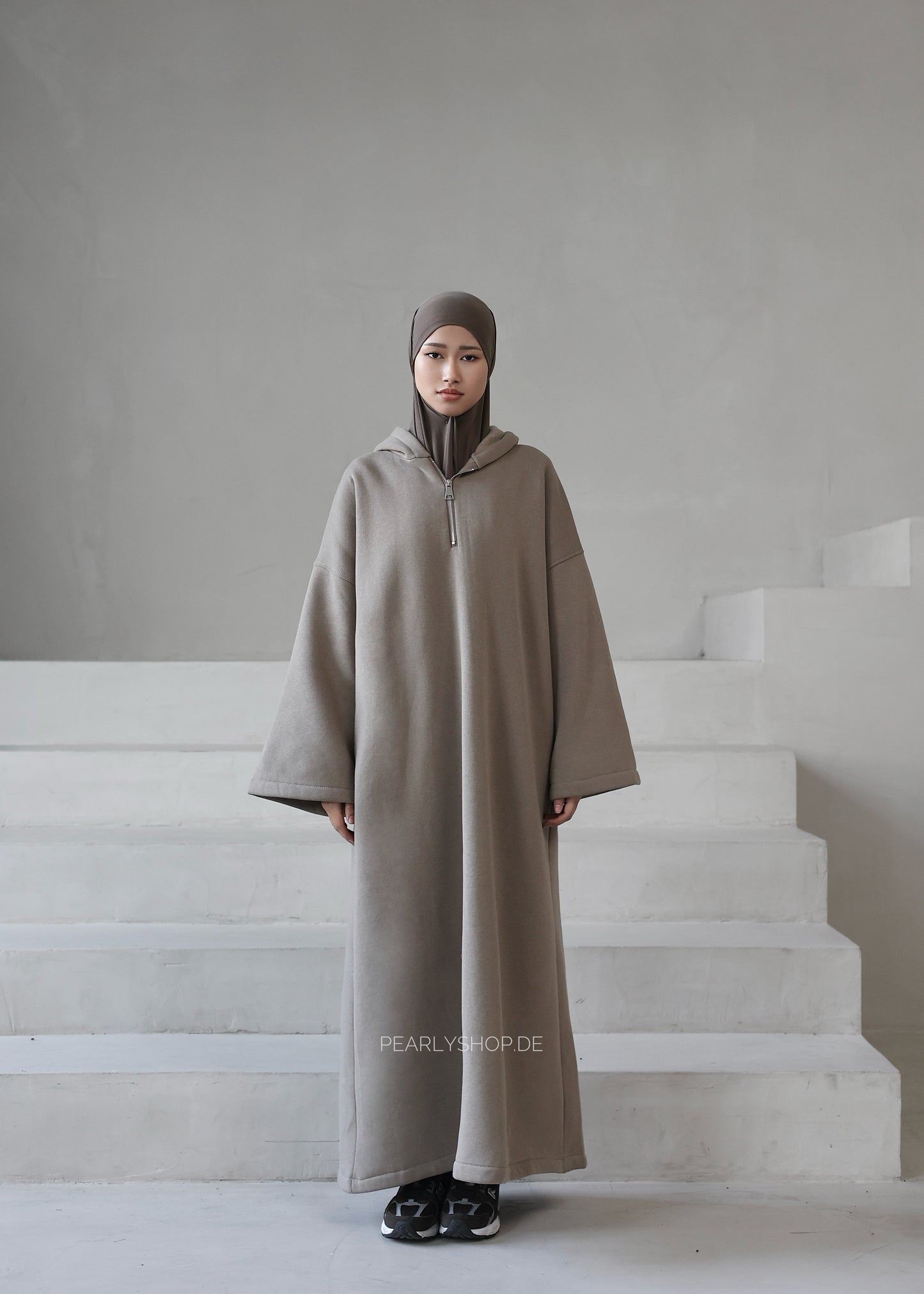 Hoodie Dress TAUPE