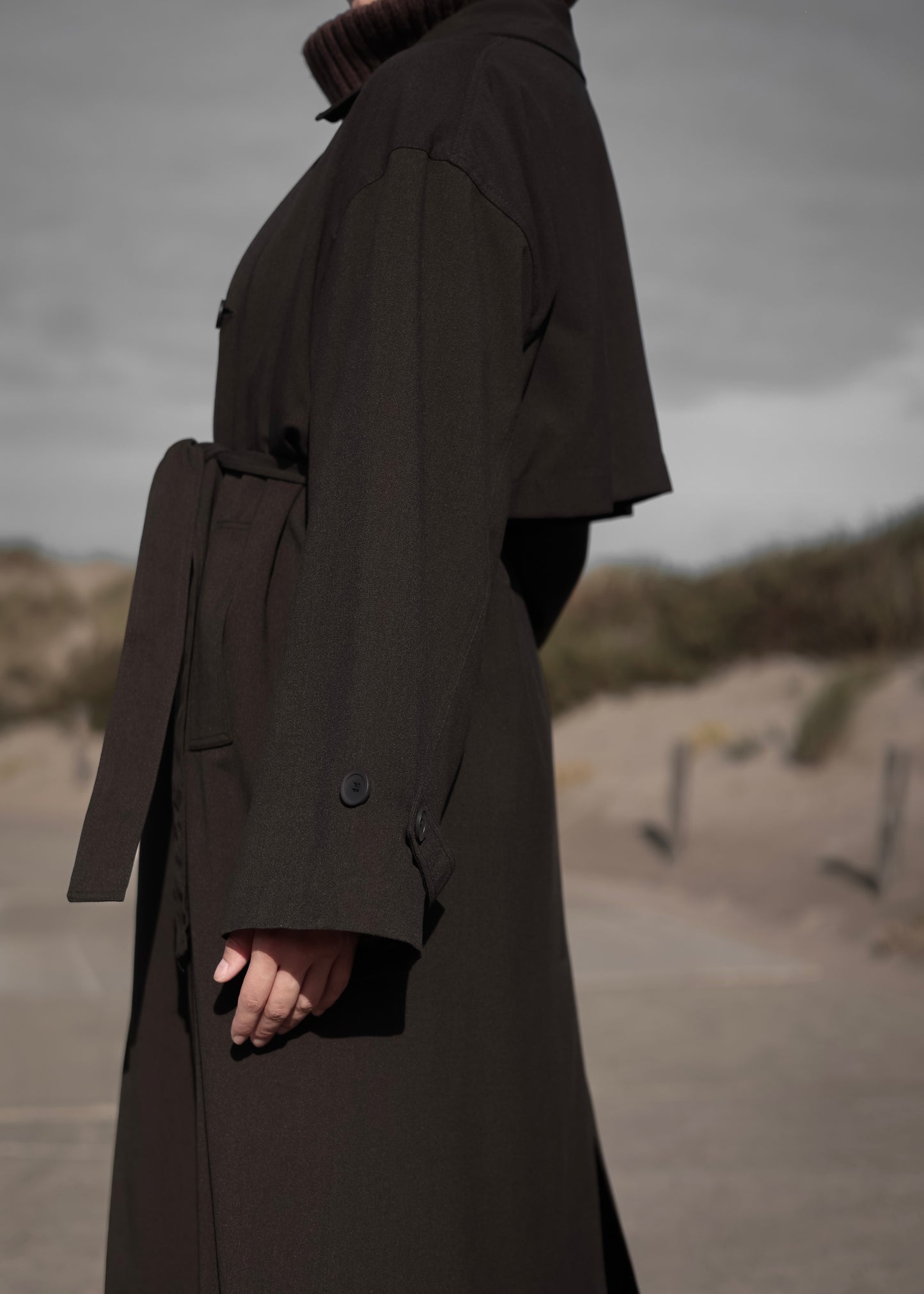 PEARLY STUDIO Trenchcoat DARK BROWN