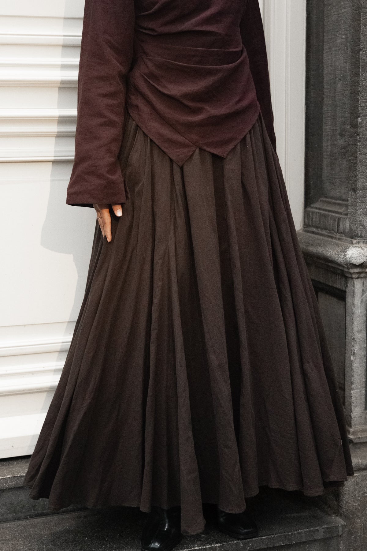 COTTON Skirt Brown