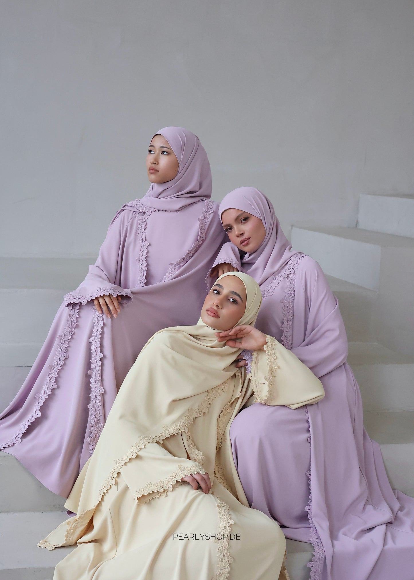 Abaya DUA Butter Yellow