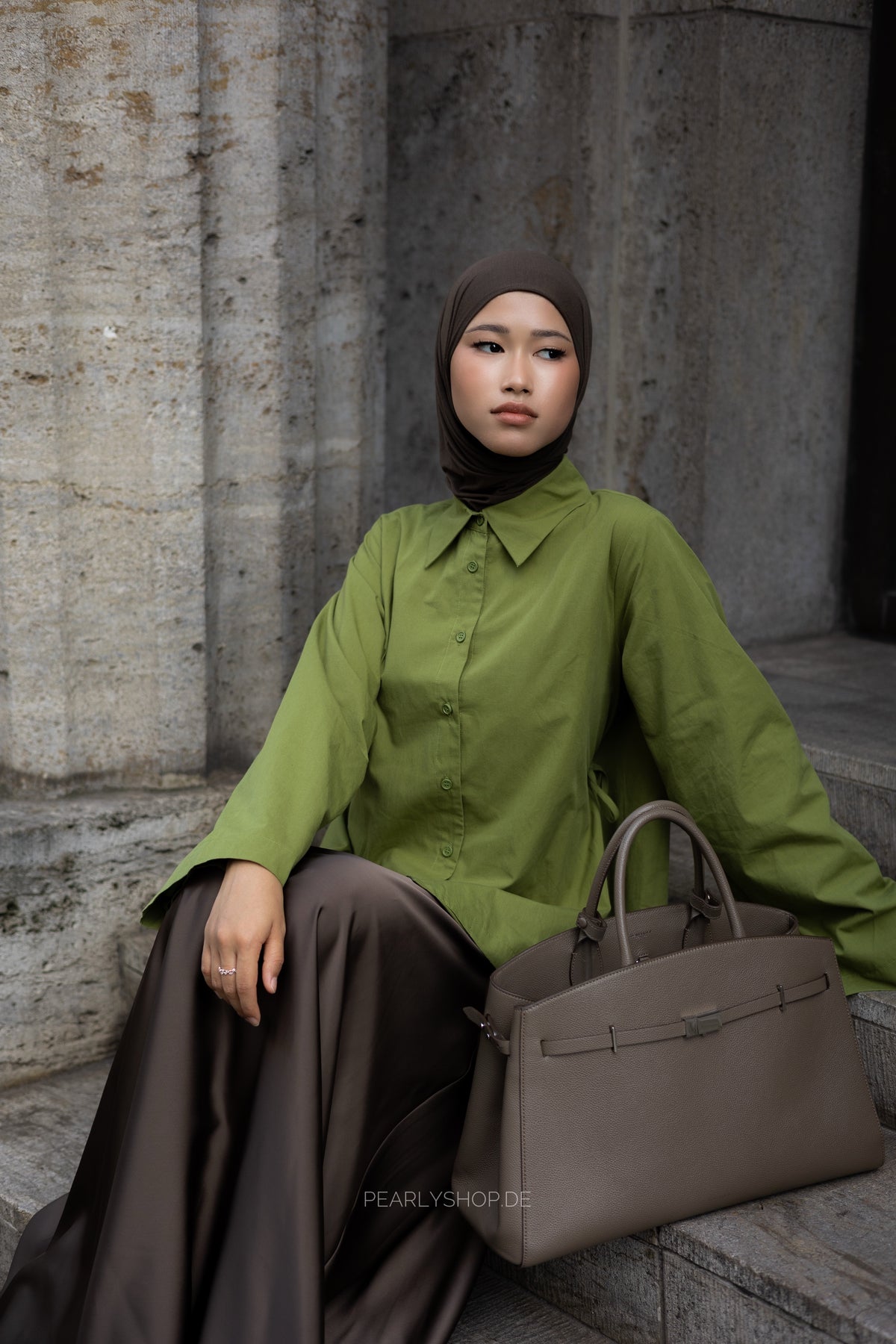 COTTON Blouse PESTO