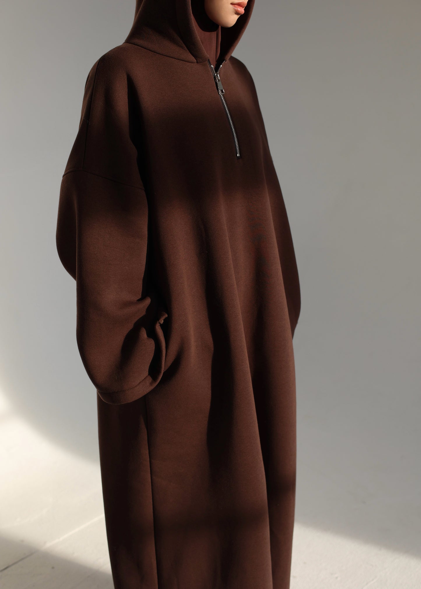 Hoodie Dress CHOCOLATE
