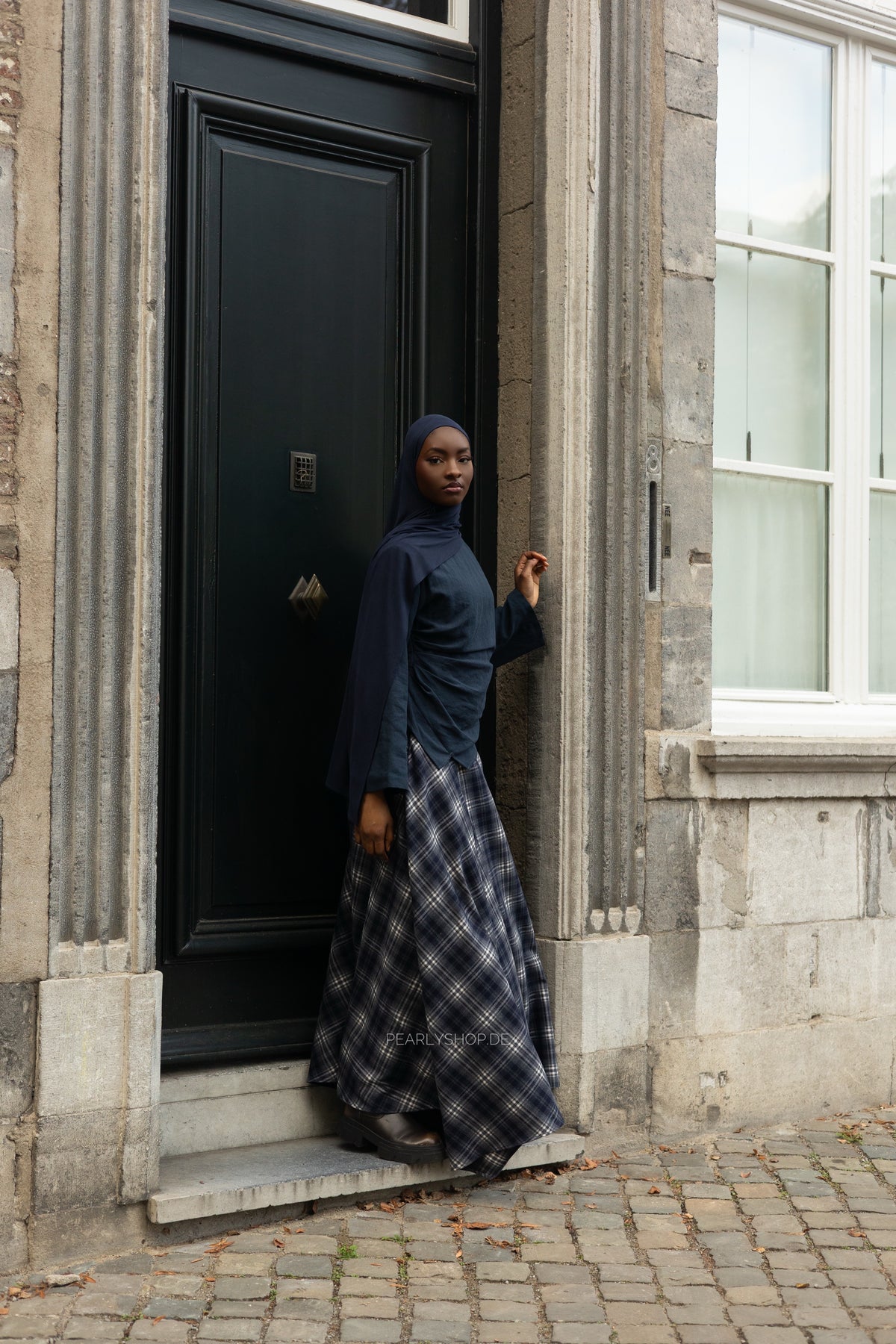 Plaid Skirt BLUE