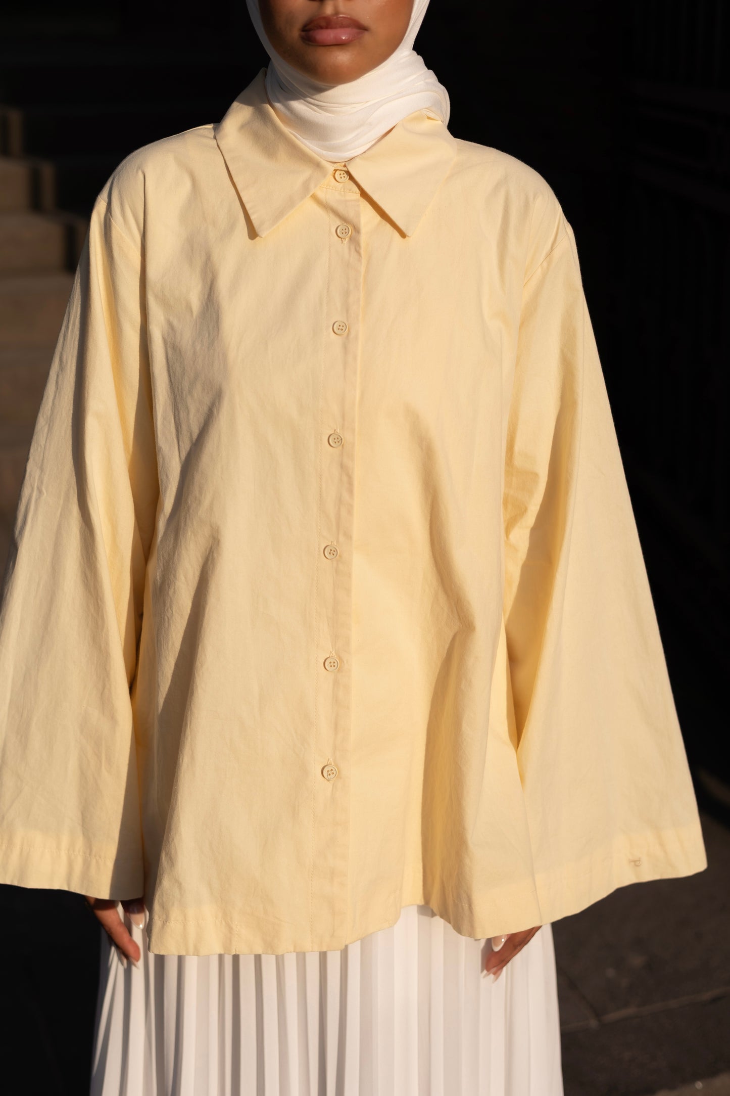 COTTON Blouse BUTTER YELLOW