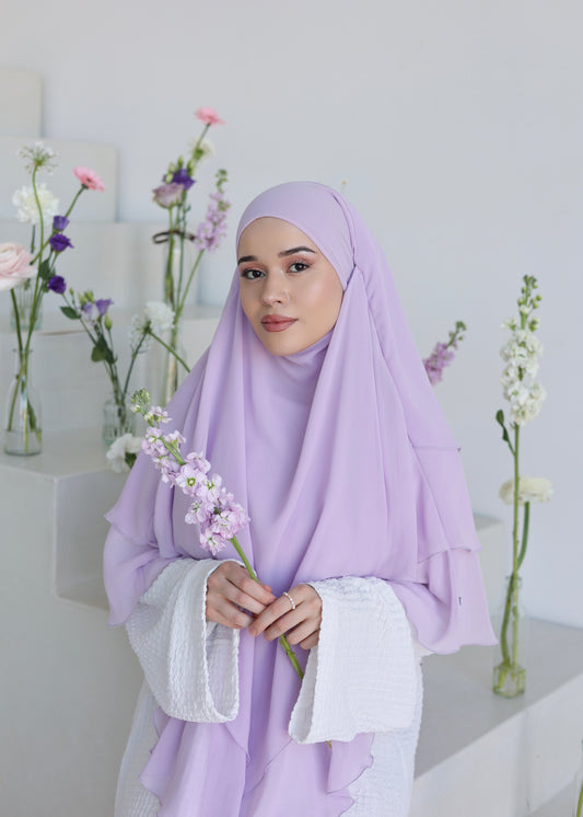 Chiffon Khimar LILAC