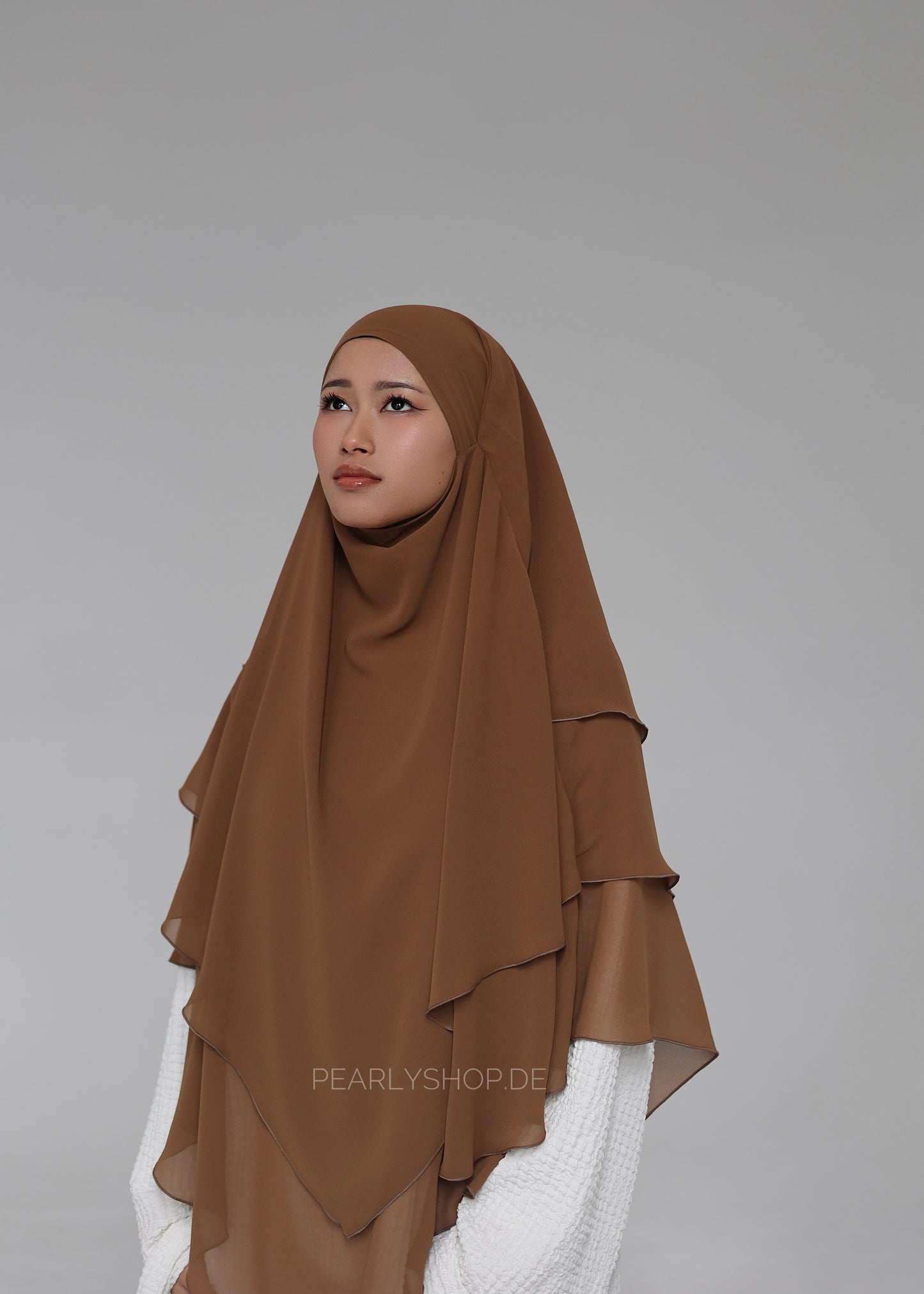 Chiffon Khimar TOFFEE