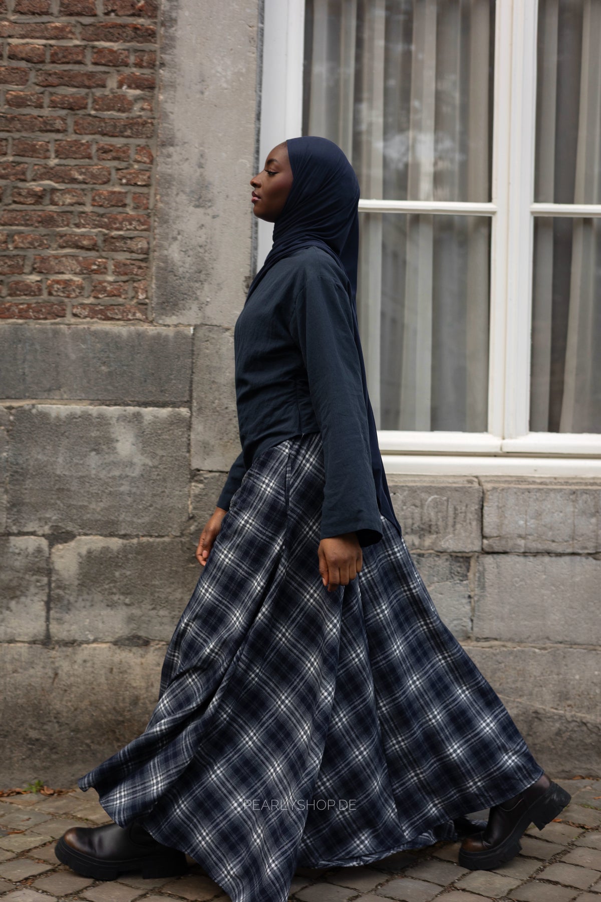 Plaid Skirt BLUE