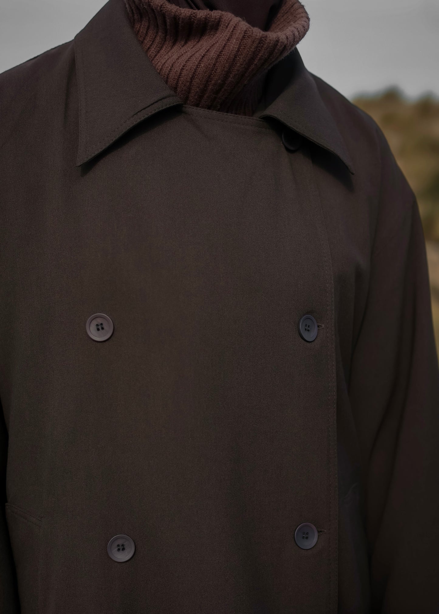 PEARLY STUDIO Trenchcoat DARK BROWN