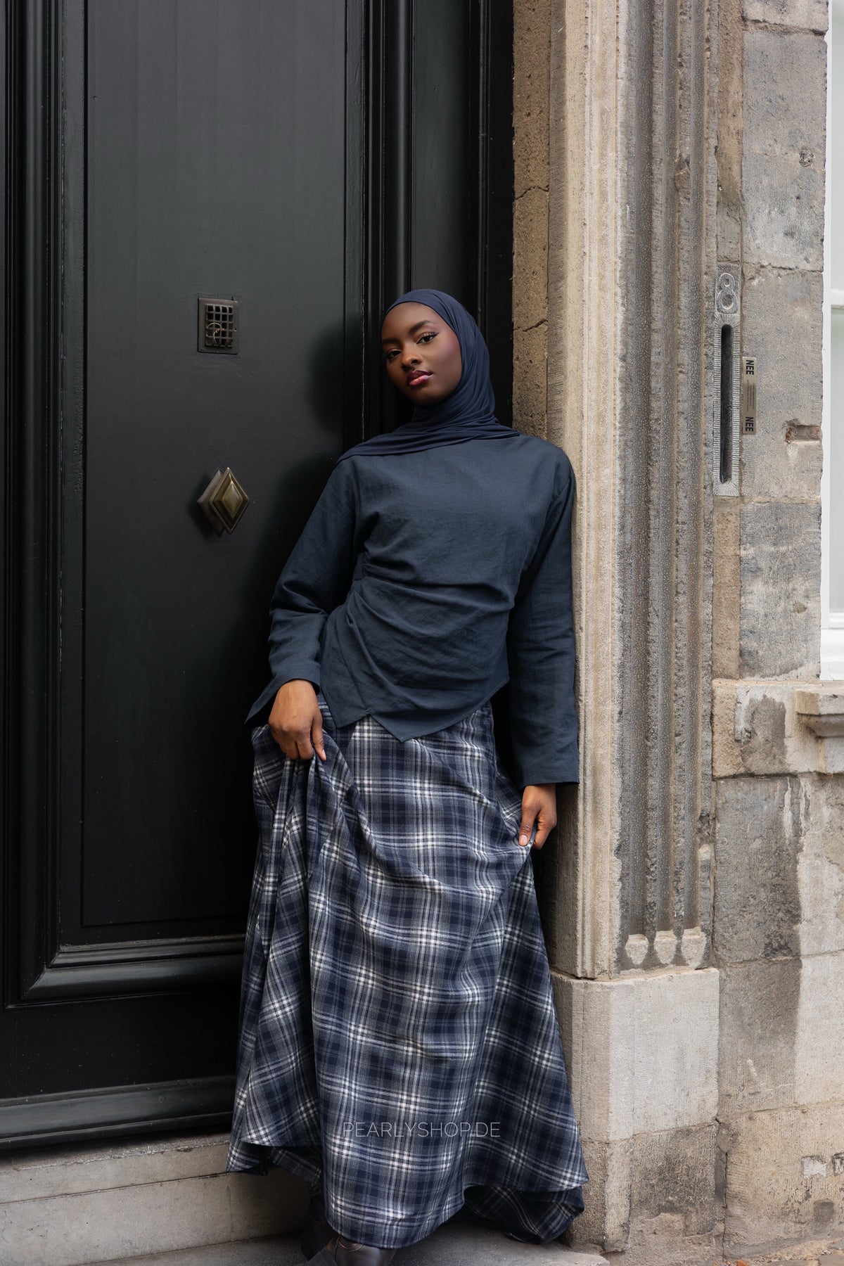 Plaid Skirt BLUE