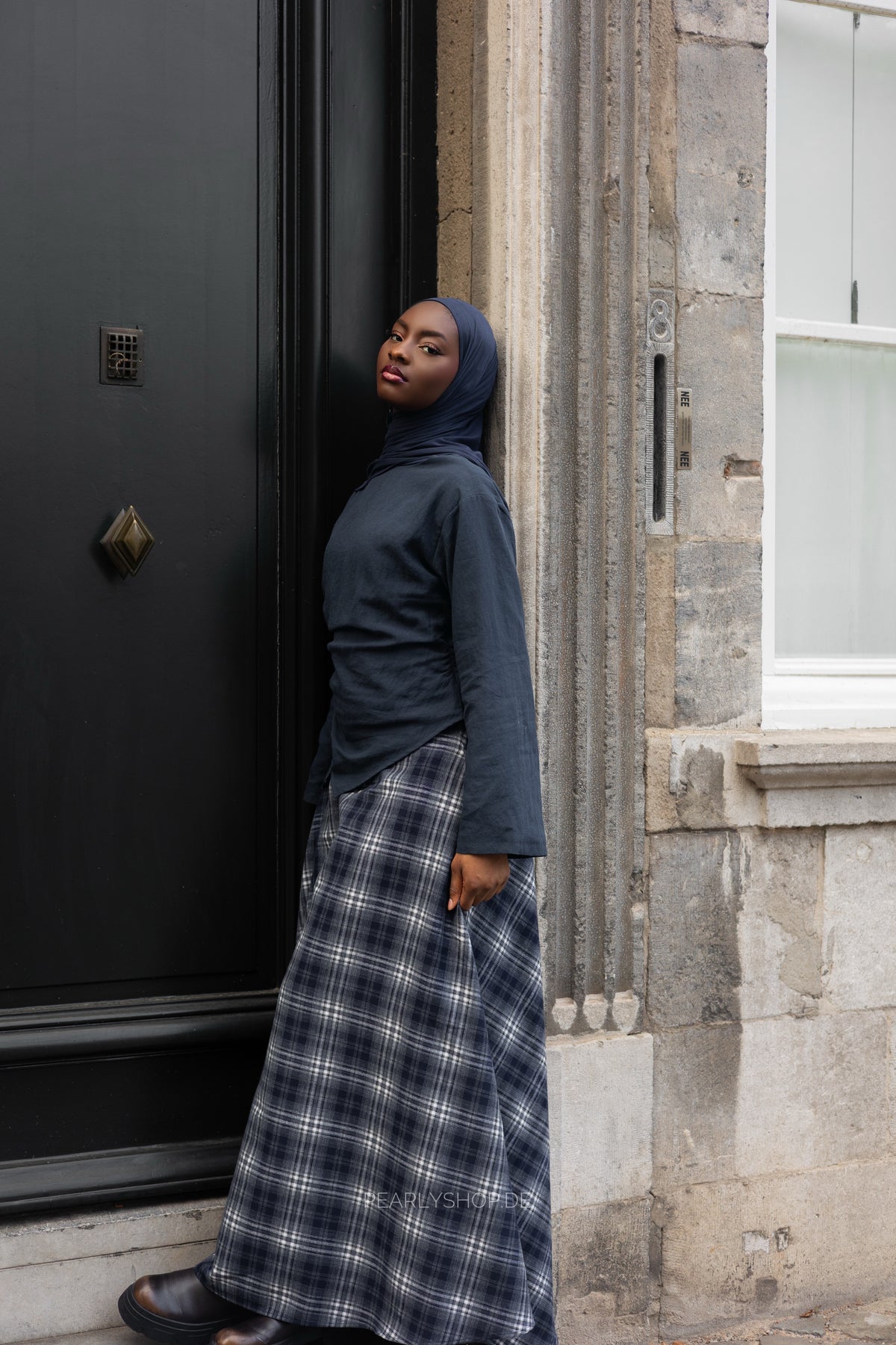 Plaid Skirt BLUE