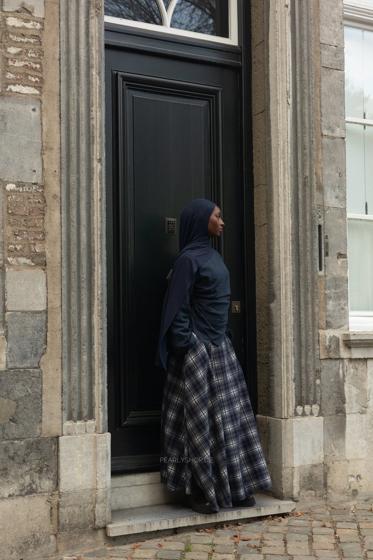 Plaid Skirt BLUE