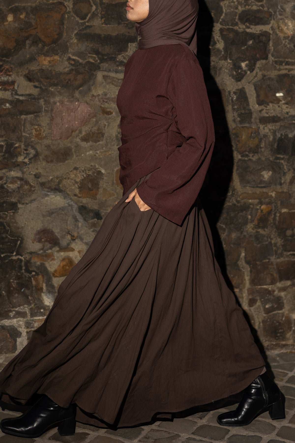 COTTON Skirt Brown