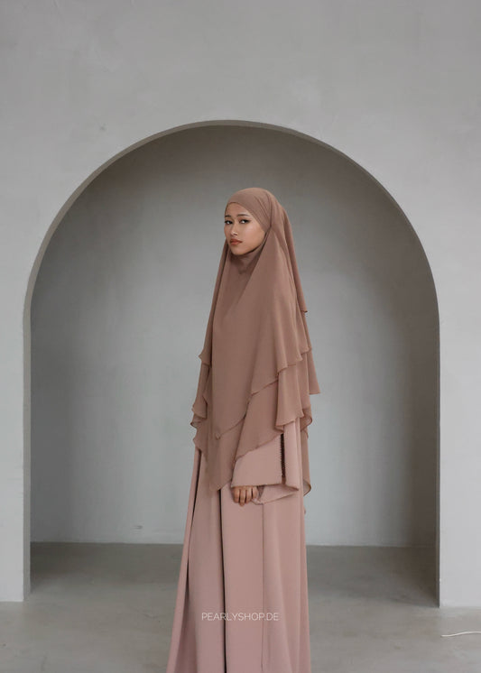 Chiffon Khimar CINNAMON