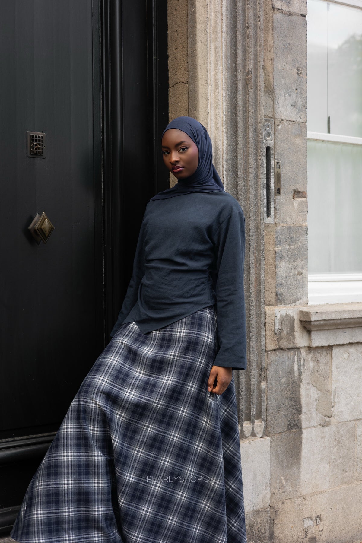 Plaid Skirt BLUE